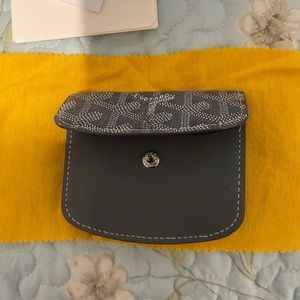 Goyard Goyardine Flap Coin Purse Canvas & Leather